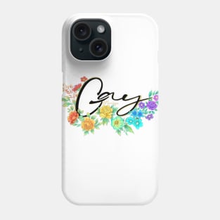 gay pride - white bg Phone Case