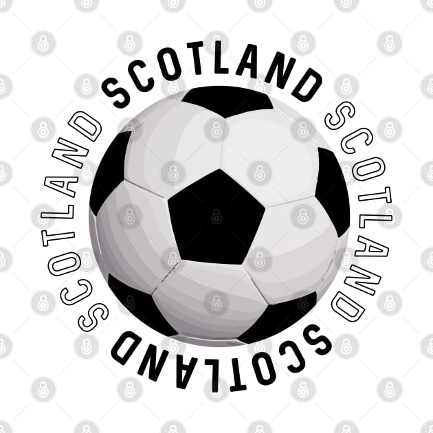 Black and White Scotland Football Design by MacPean