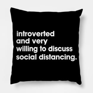 social distancing Pillow