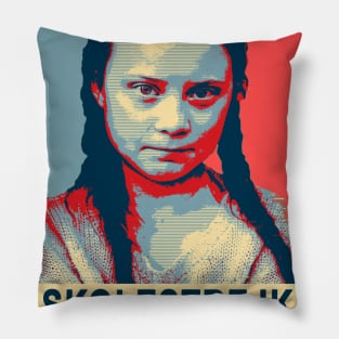 Greta Thunberg - title Pillow