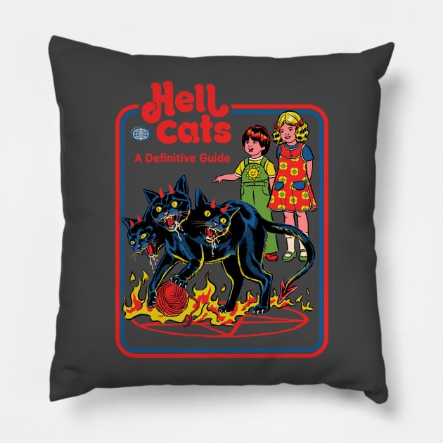 Hell Cats Pillow by Steven Rhodes