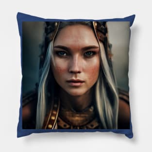 Viking Shield Maiden Pillow