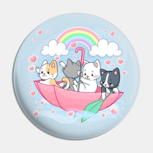 Kitty Rowboat Pin