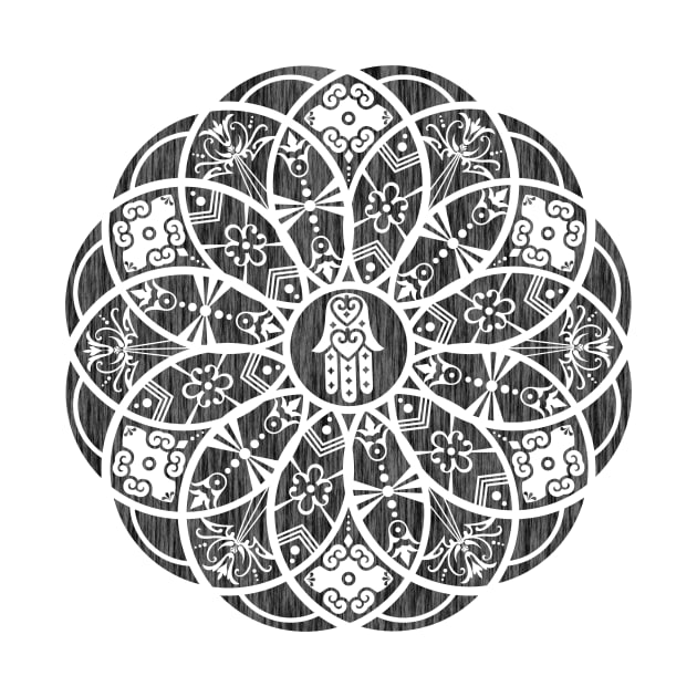 Decorative Hamsa Mandala by MellowGroove