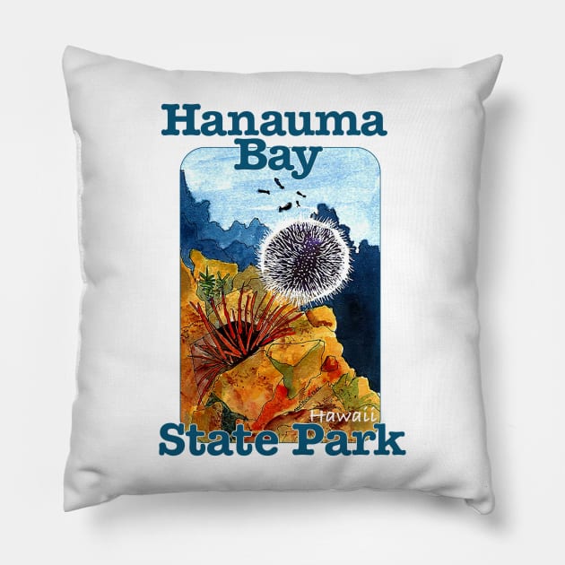 Hanauma Bay State Park, Hawaii Pillow by MMcBuck