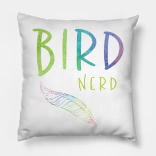 Bird Nerd Feather Gifts Pillow