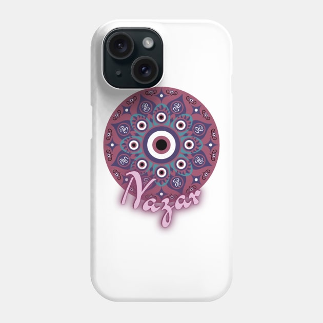 Mandala Nazar - Evil Eye Phone Case by Mazzlo Shop