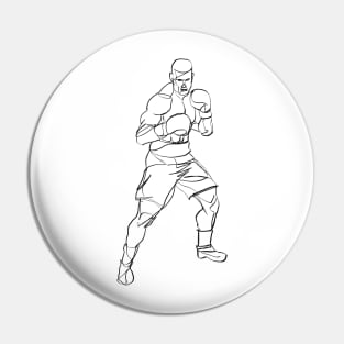 boxing art Pin