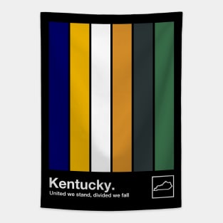 Kentucky State Flag // Original Minimalist Artwork Poster Design Tapestry