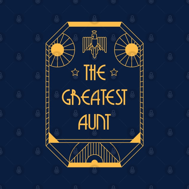 The Greatest Aunt - Art Deco Medal of Honor by Millusti