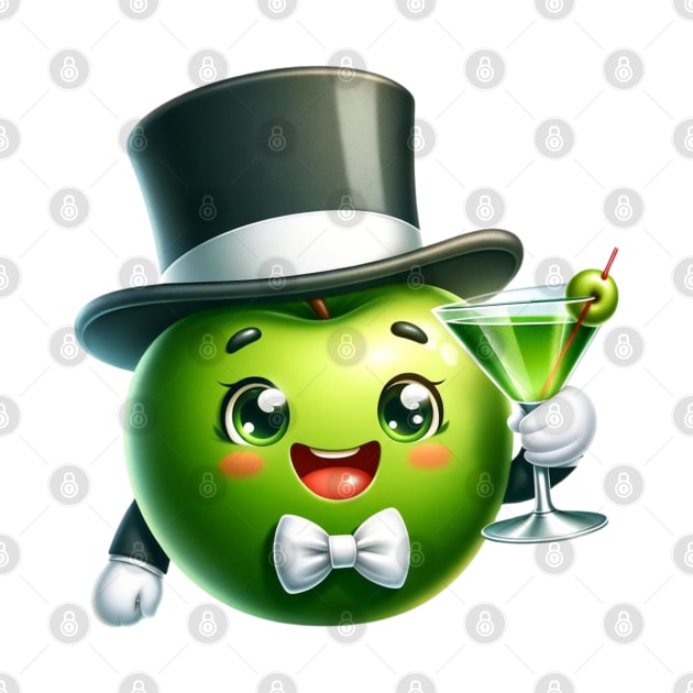 Apple Martini Maestro - A Toast to Classy Flavors by vk09design