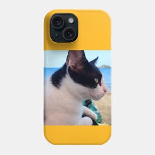 Cat on the Beach Phone Case