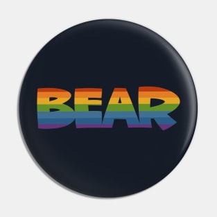 Rainbow Bear Pin