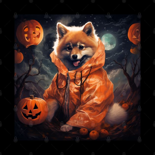 Finnish Spitz Halloween by NatashaCuteShop