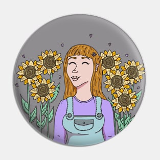 Sunflower Love Pin