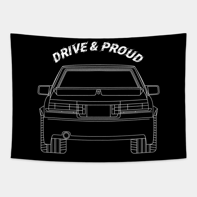 Drive & Proud AE86 Tapestry by cowyark rubbark
