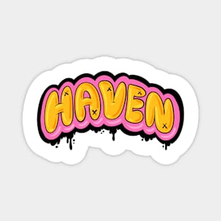 Heaven Typography Graffiti Magnet