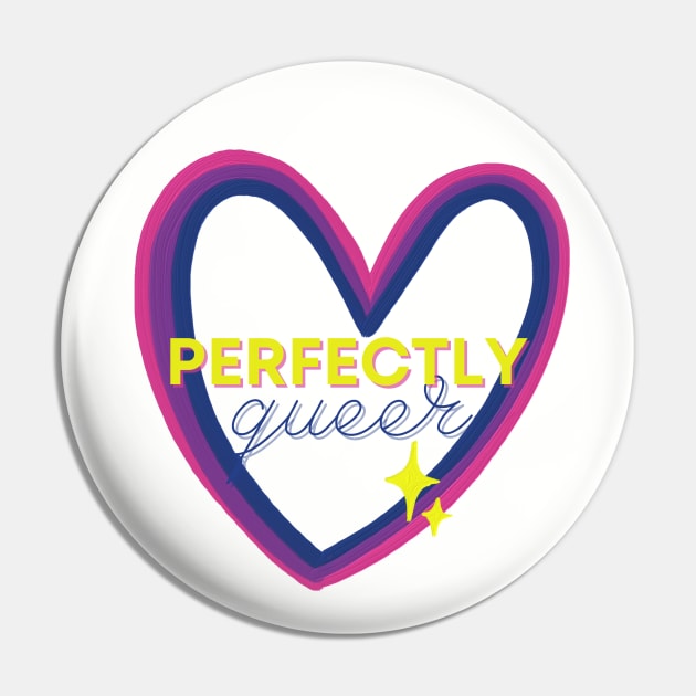 Bisexual Perfectly Queer Pin by Nerd Trinkets