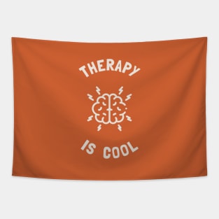 Therapy Is Cool - Mental Health Awareness Tapestry