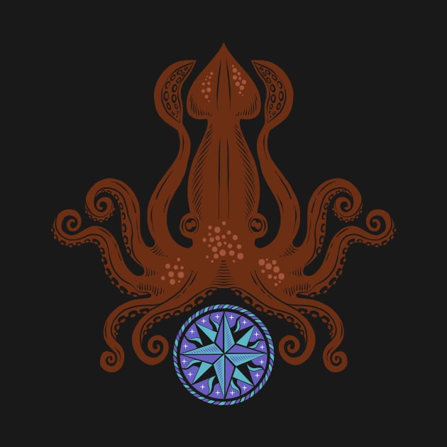 Octopus Compass Seafarer by Rebelform