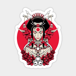 Japanese Mecha Geisha Magnet