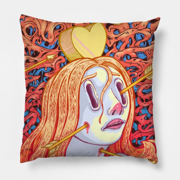 Heart Attack Pillow by Villainmazk