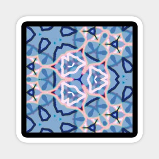 Kaleidoscope of Abstract Lines Of Soft Colors Magnet