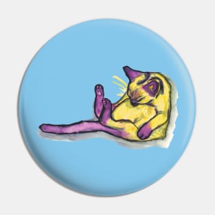 The Sleeping Siamese Pin