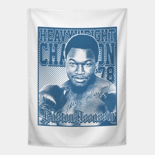 Larry Holmes Navy Tapestry