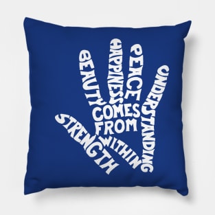 Word hand Pillow