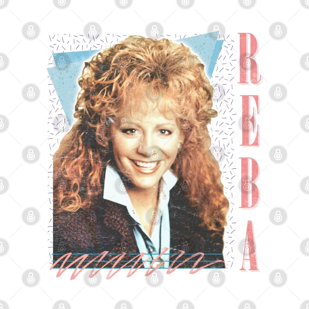 Reba McEntire // Vintage Faded 80s Style Fan Design by DankFutura