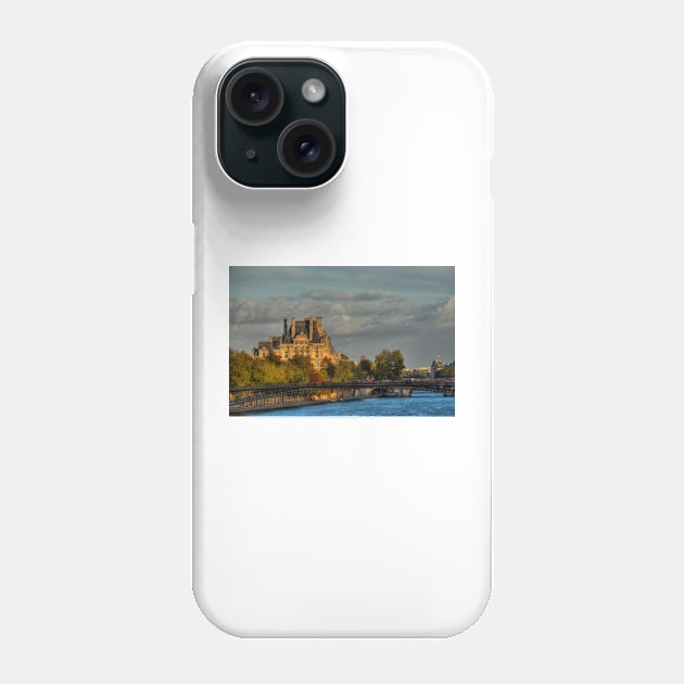 The Louvre Beneath A Parisian Sunset © Phone Case by PrinceJohn