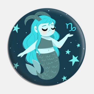 Capricorn Mermaid Pin