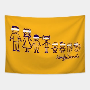 Car Sticker Family Tapestry