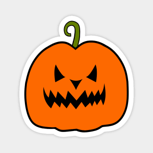 Happy Halloween Pumpkin Scary Face Magnet