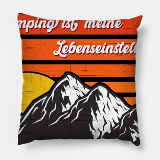 Camping Ist Meine Lebenseinstellung I Camper Sprüche Pillow