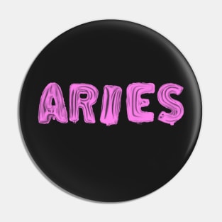 Aries zodiac sign balloon sticker Pin