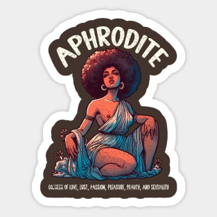Aphrodite - Greek Goddess of Love and Beauty Sticker Sticker by Cosmoverso