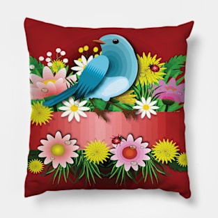BIRD Pop Art Pillow