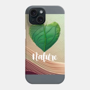 Love Nature No. 3: Green Valentine's Day Phone Case