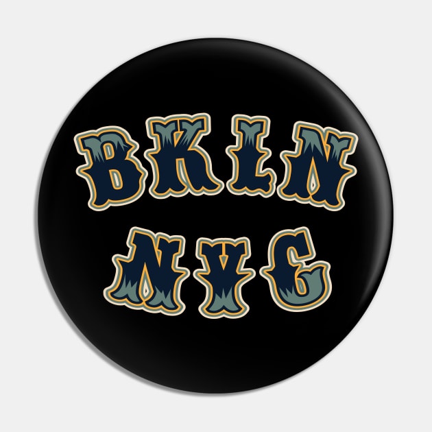 Brooklyn New York Font Fusion - Distinctive Typeface Design Pin by Boogosh