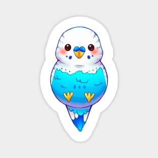 Blue Parakeet Magnet