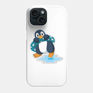 Penguin with Lifebuoy Phone Case