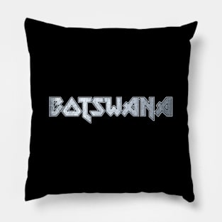 Heavy metal Botswana Pillow