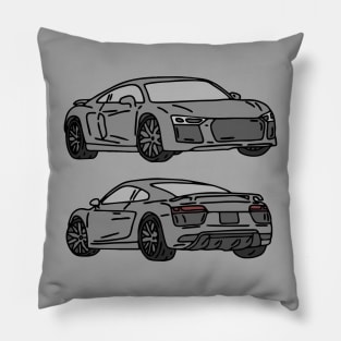 back and front luxury car Pillow