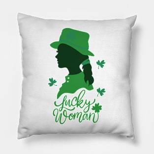 SAINT PATRICK'S DAY LUCKY WOMAN Pillow