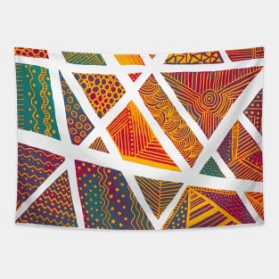 Geometric doodles - moroccan palette Tapestry