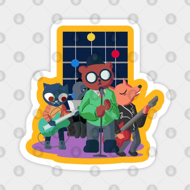 night in the woods Magnet by inkpocket