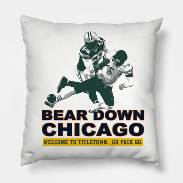 BEAR DOWN Pillow by wifecta