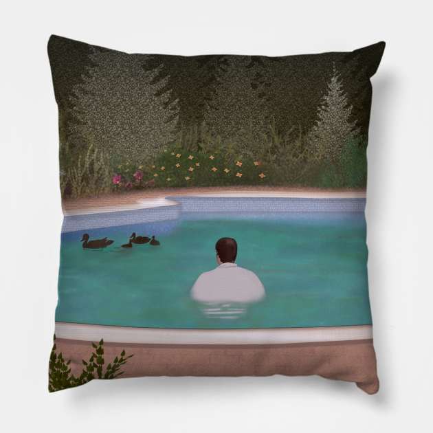 Him, with those ducks. Pillow by LanaBanana